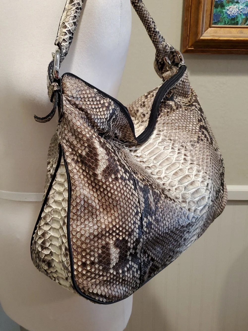 Real Python Shoulder Bag - Picture 3 of 13